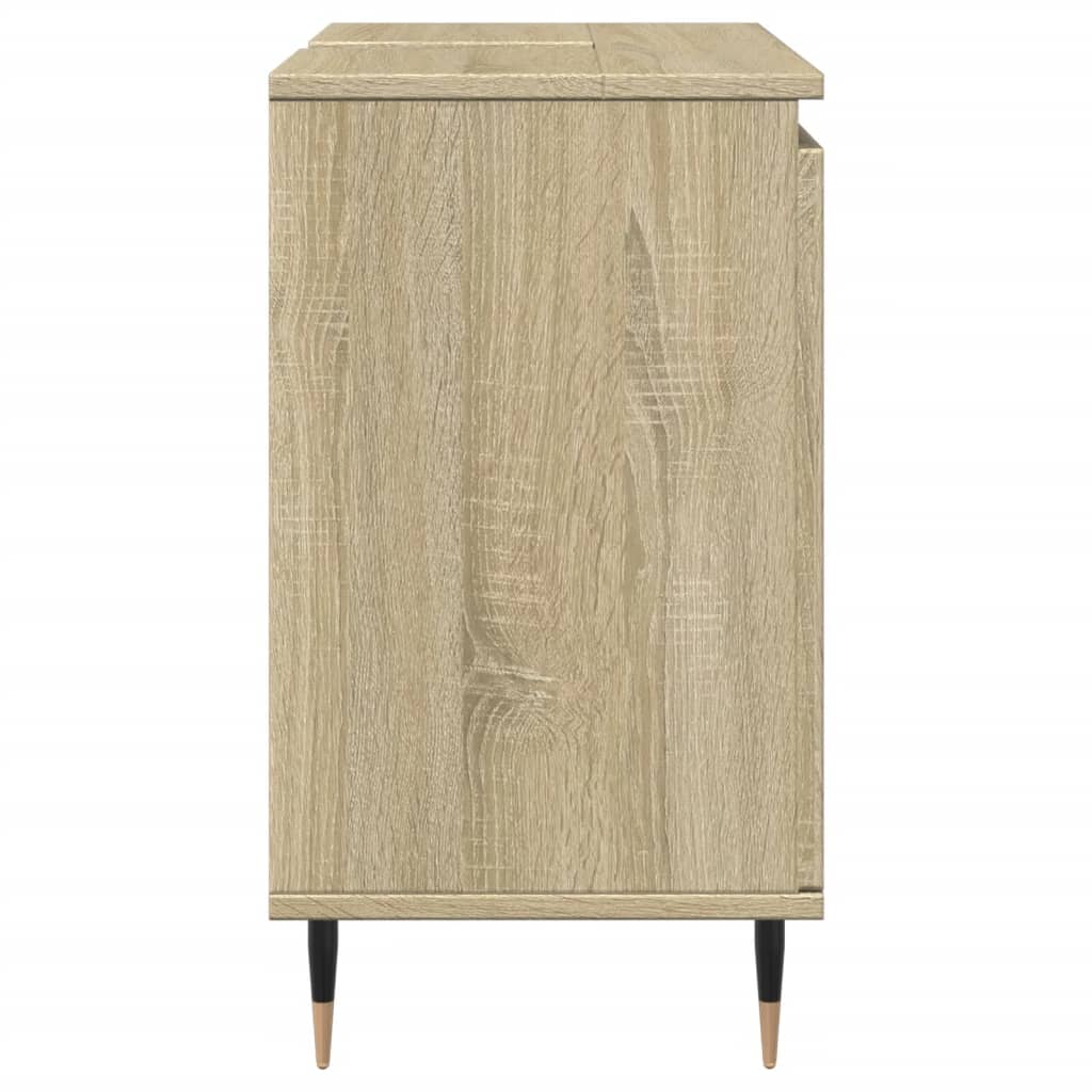 Bathroom Cabinet Sonoma Oak 58x33x60 cm Engineered Wood