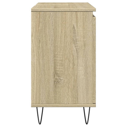 Bathroom Cabinet Sonoma Oak 58x33x60 cm Engineered Wood