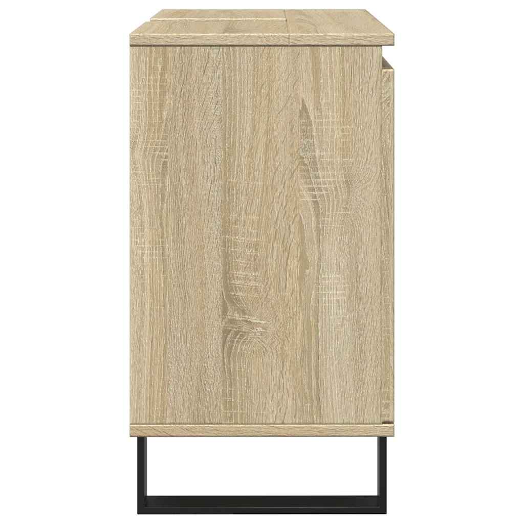 Bathroom Cabinet Sonoma Oak 58x33x60 cm Engineered Wood