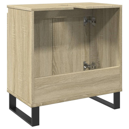 Bathroom Cabinet Sonoma Oak 58x33x60 cm Engineered Wood