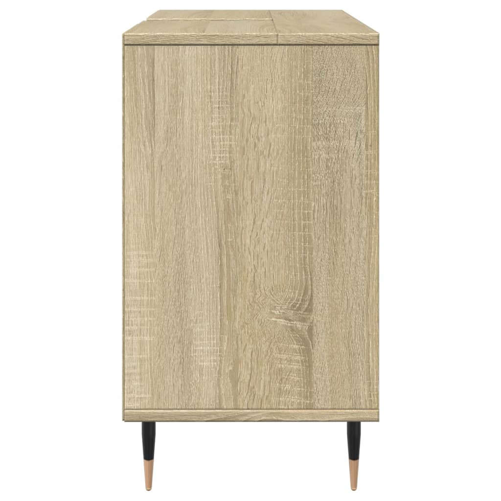 Bathroom Cabinet Sonoma Oak 80x33x60 cm Engineered Wood