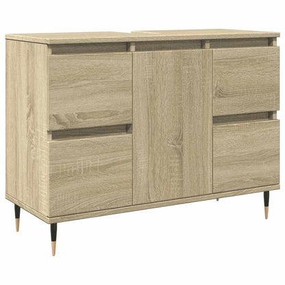 Bathroom Cabinet Sonoma Oak 80x33x60 cm Engineered Wood