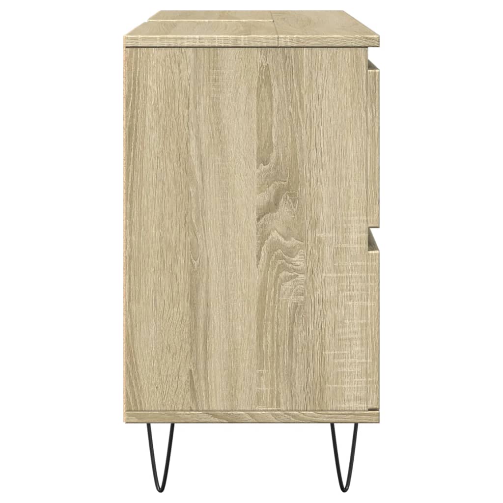 Bathroom Cabinet Sonoma Oak 80x33x60 cm Engineered Wood