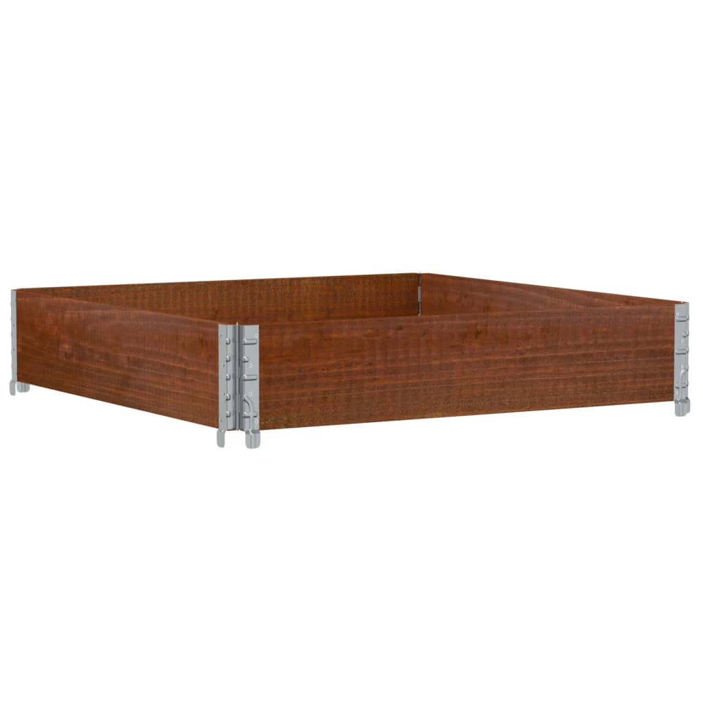 Garden Planter Brown 100x100 cm Solid Wood Pine
