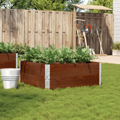 Garden Planter Brown 100x100 cm Solid Wood Pine