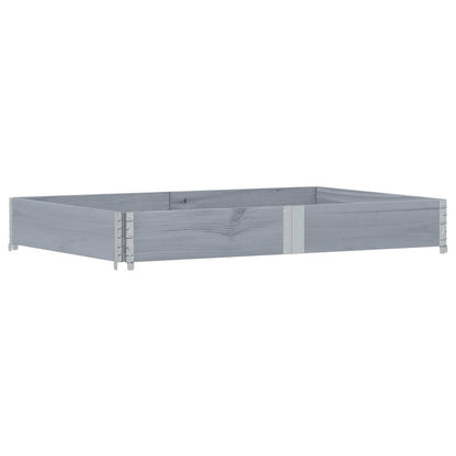 Garden Planter Grey 150x100 cm Solid Wood Pine