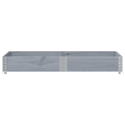 Garden Planter Grey 150x100 cm Solid Wood Pine