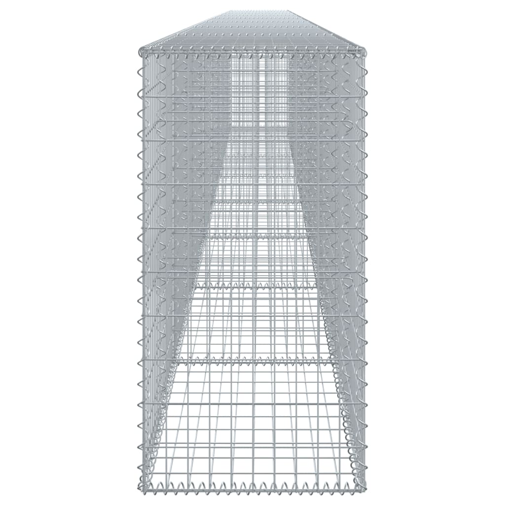 Gabion Basket with Cover 800x50x100 cm Galvanised Iron