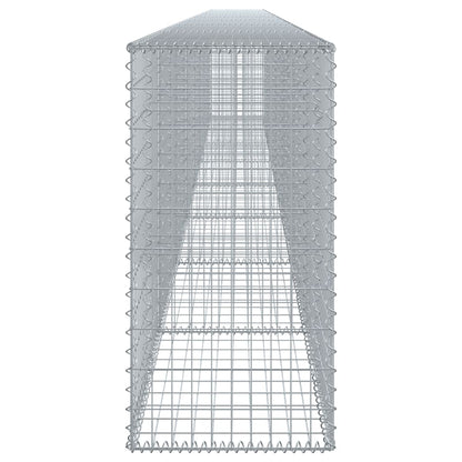 Gabion Basket with Cover 800x50x100 cm Galvanised Iron