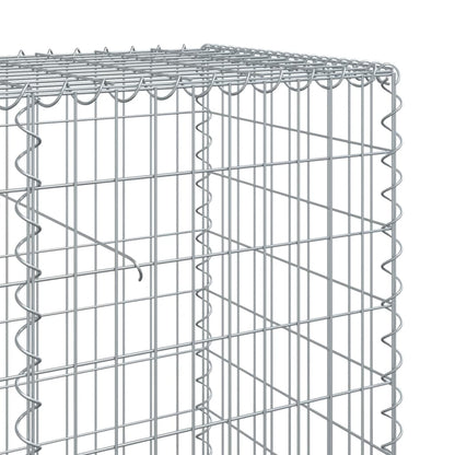 Gabion Basket with Cover 800x50x100 cm Galvanised Iron