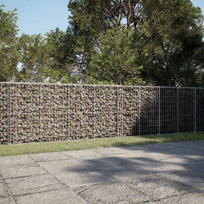 Gabion Basket with Cover 800x50x100 cm Galvanised Iron