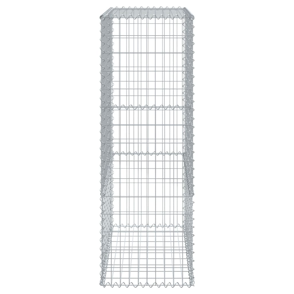 Gabion Basket with Cover 300x50x150 cm Galvanised Iron