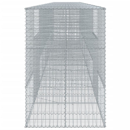 Gabion Basket with Cover 900x100x150 cm Galvanised Iron