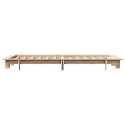 Bed Frame without Mattress 90x200 cm Solid Wood Pine