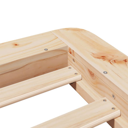 Bed Frame without Mattress 90x200 cm Solid Wood Pine