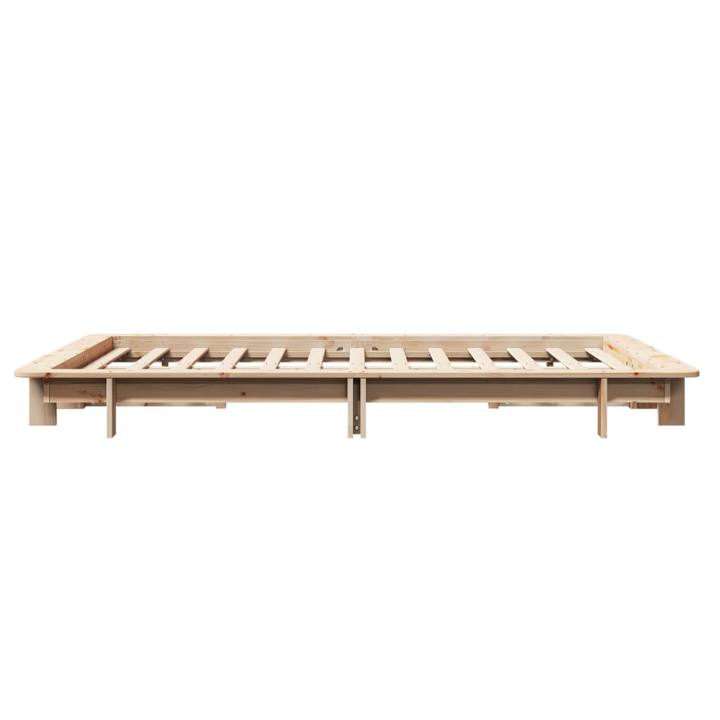 Bed Frame without Mattress 120x190 cm Small Double Solid Wood Pine