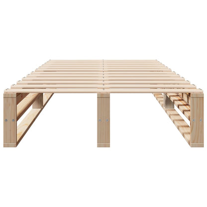 Bed Frame without Mattress 90x190 cm Single Solid Wood Pine