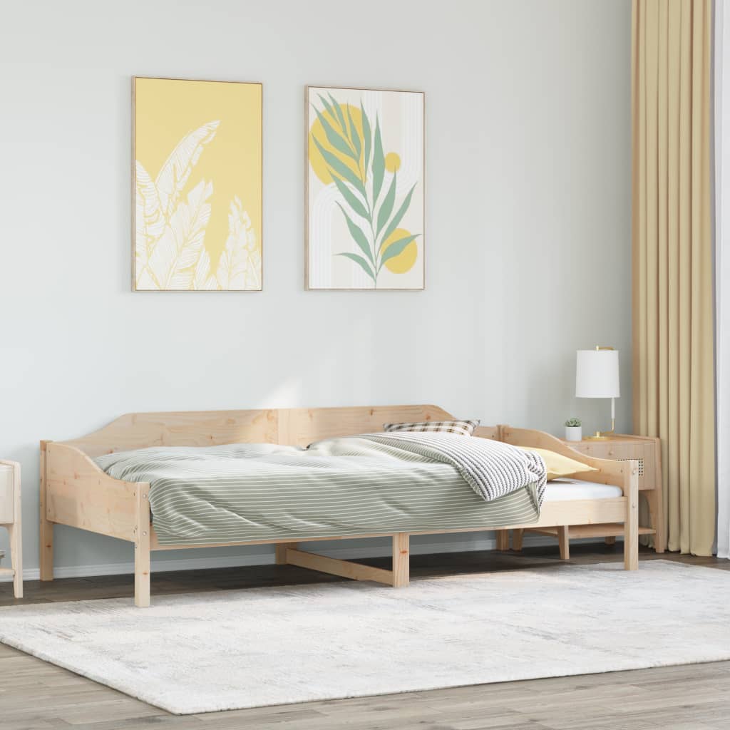 Bed Frame without Mattress 80x200 cm Solid Wood Pine