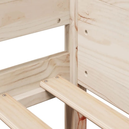Bed Frame without Mattress 80x200 cm Solid Wood Pine