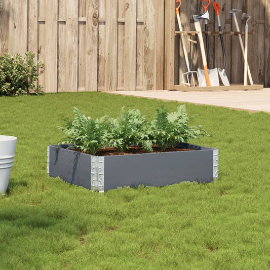 Garden Planter Grey 80x60 cm Solid Wood Pine
