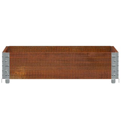 Garden Planter Brown 80x60 cm Solid Wood Pine