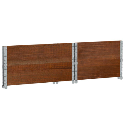 Garden Planter Brown 80x60 cm Solid Wood Pine