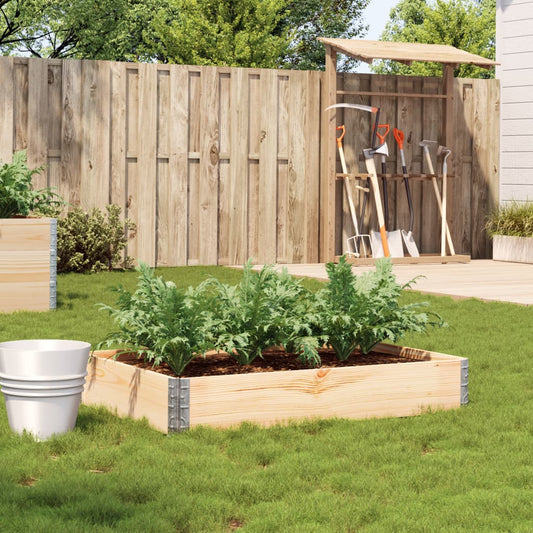 Garden Planter 120x80 cm Solid Pine Wood