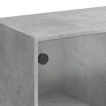 Sideboard Concrete Grey 102x37x75.5 cm Engineered Wood