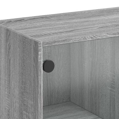 Sideboard Grey Sonoma 102x37x75.5 cm Engineered Wood