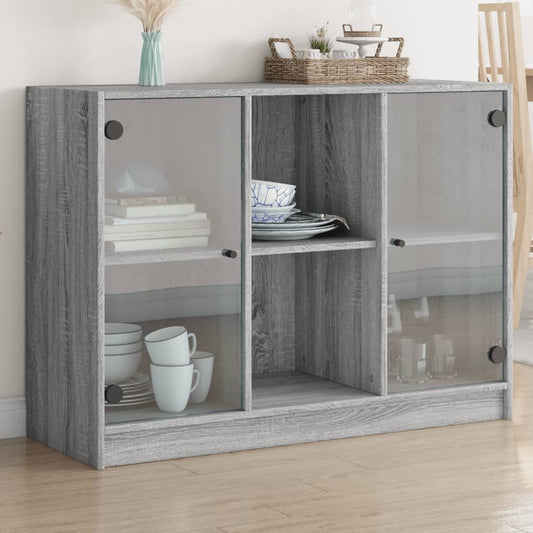 Sideboard Grey Sonoma 102x37x75.5 cm Engineered Wood