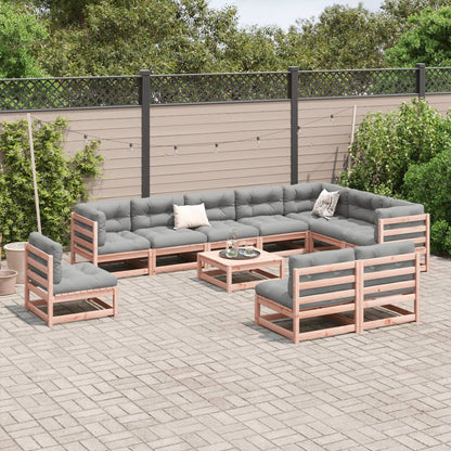 11 Piece Garden Sofa Set Solid Wood Douglas Fir