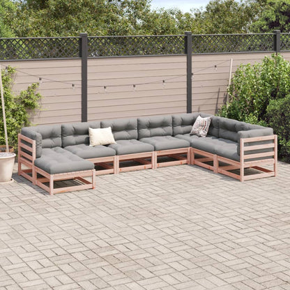 8 Piece Garden Sofa Set Solid Wood Douglas Fir