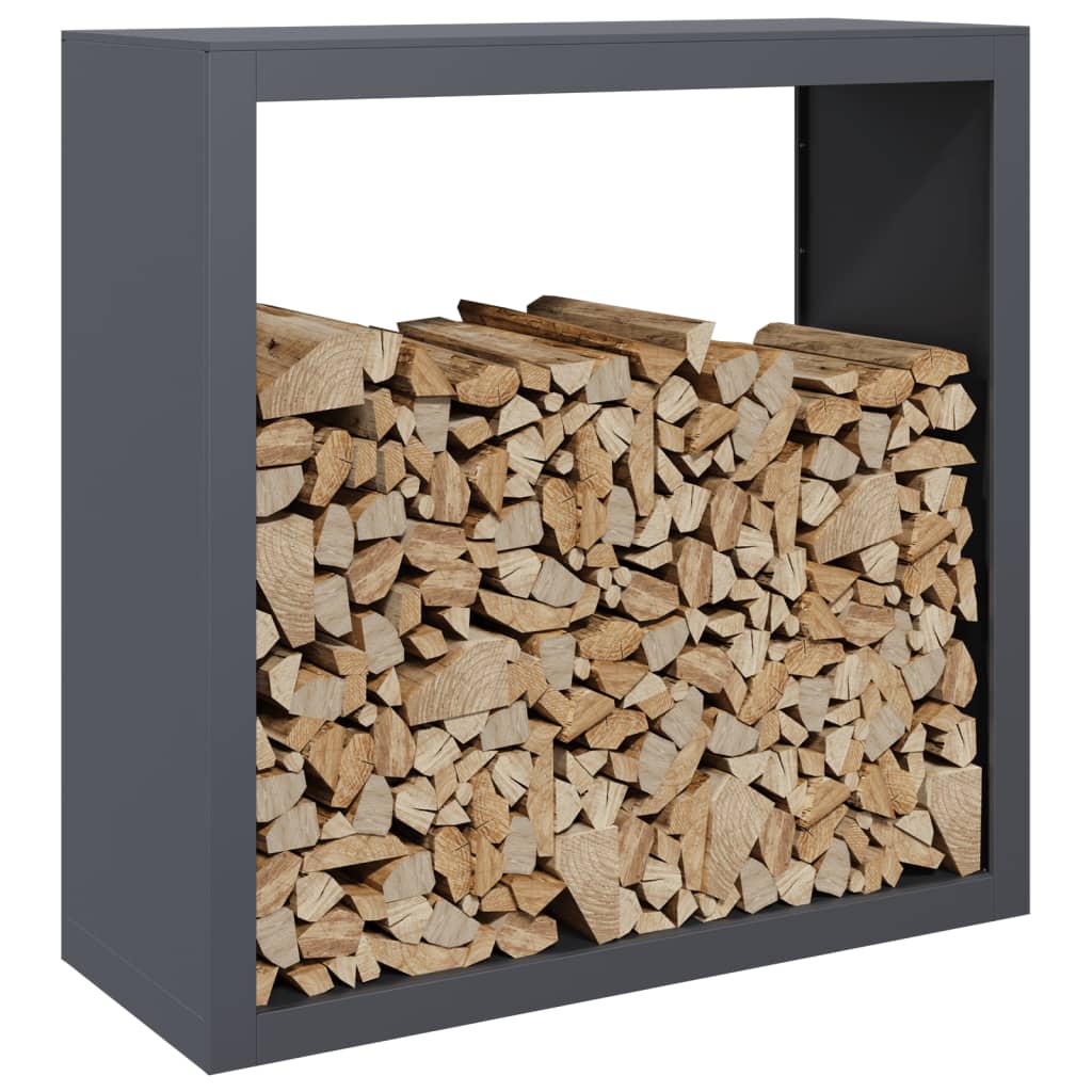 Firewood Rack Anthracite 100x40x100 cm Steel