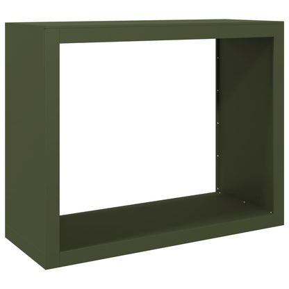 Firewood Rack Green 100x40x80 cm Steel