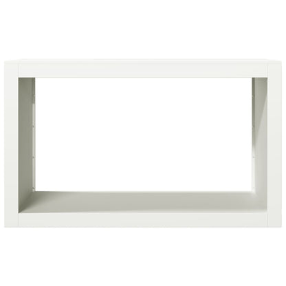 Firewood Rack White 100x40x60 cm Steel