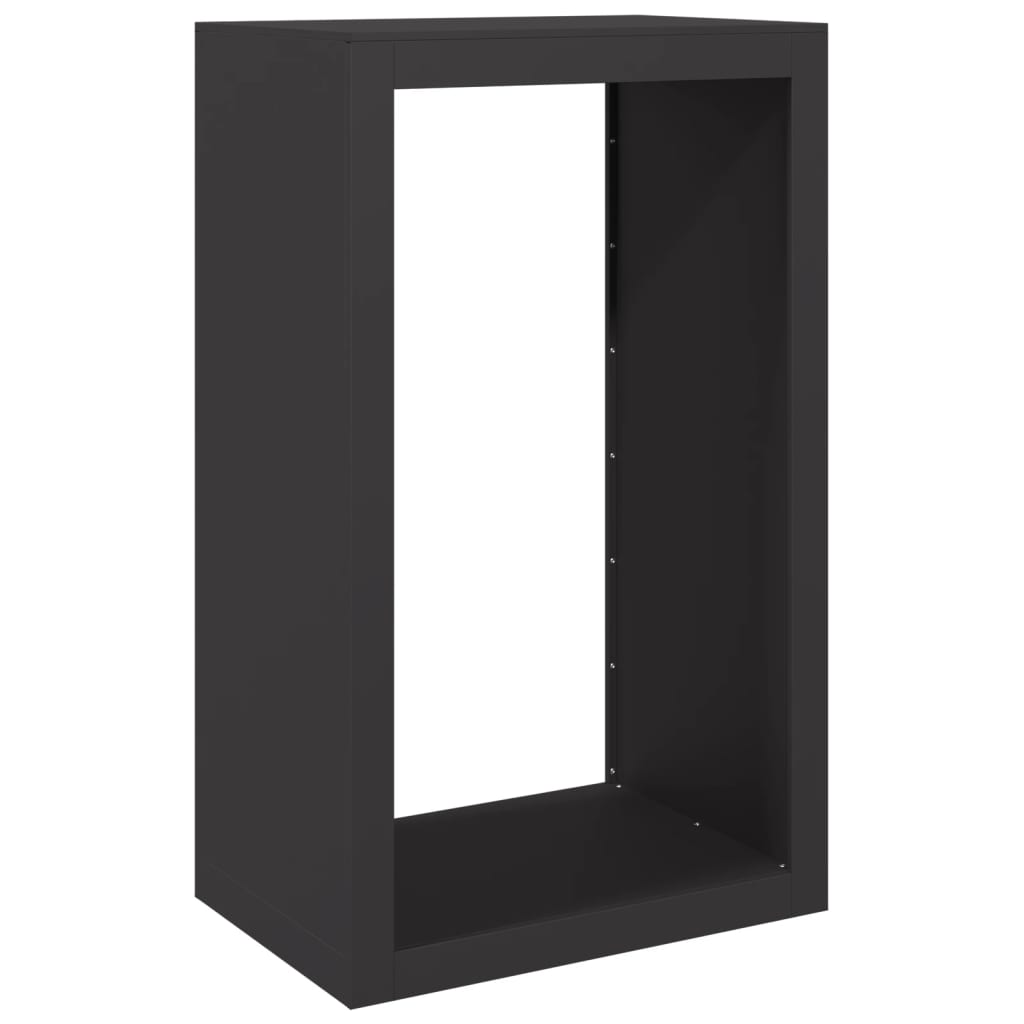 Firewood Rack Black 60x40x100 cm Steel