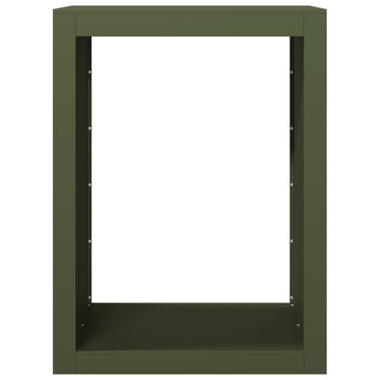 Firewood Rack Green 60x40x80 cm Steel