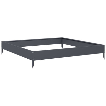 Garden Raised Bed Anthracite 100x100x18.5 cm Steel