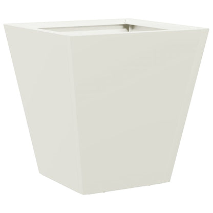 Garden Planter White 30x30x30 cm Steel