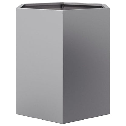 Garden Planter 2 pcs Hexagon 46x40x45 cm Galvanized Steel