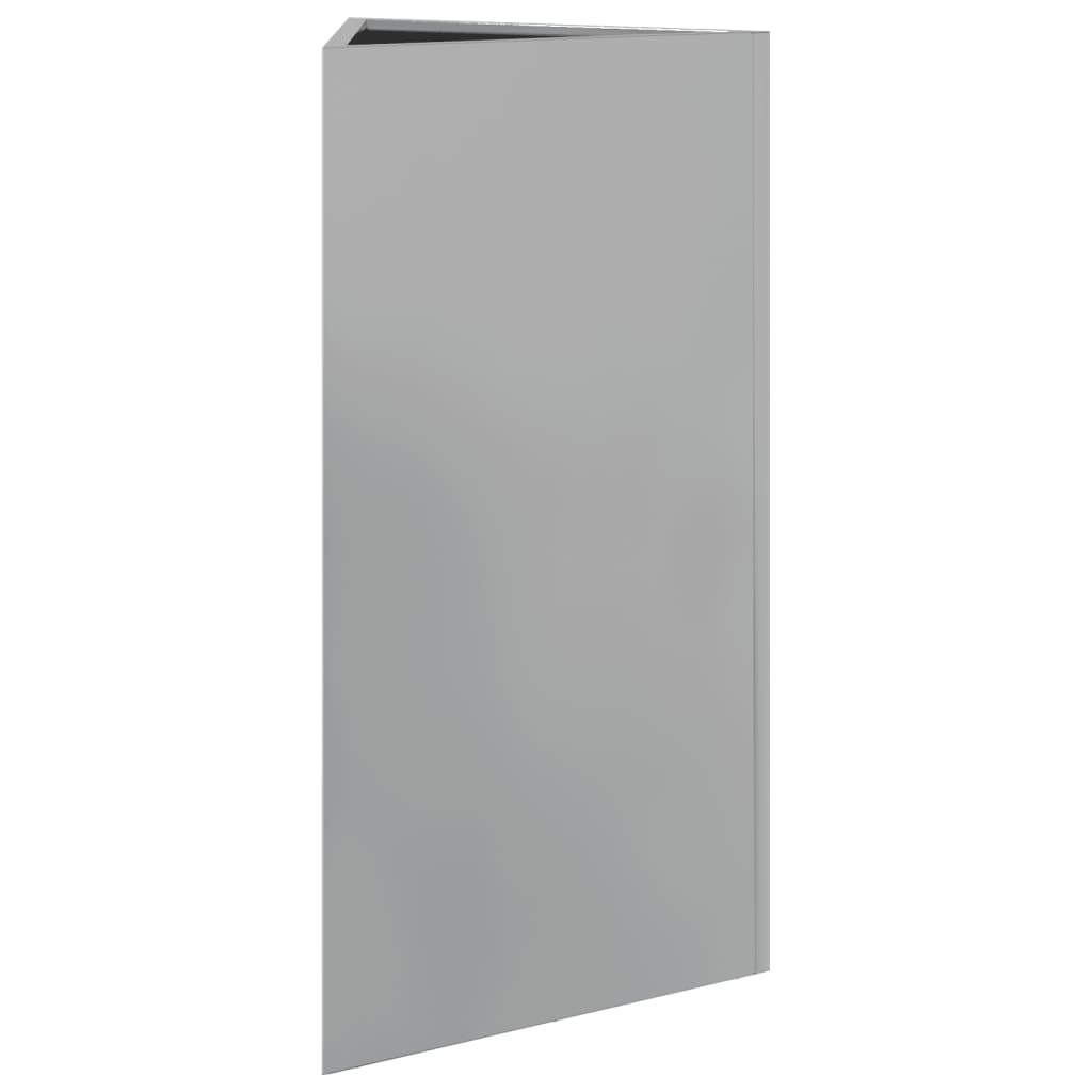 Garden Planter Triangular 40x40x75 cm Galvanized Steel
