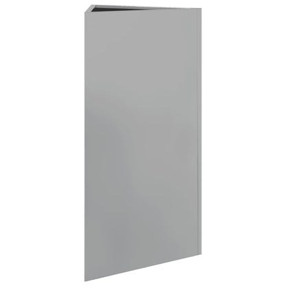 Garden Planter Triangular 40x40x75 cm Galvanized Steel