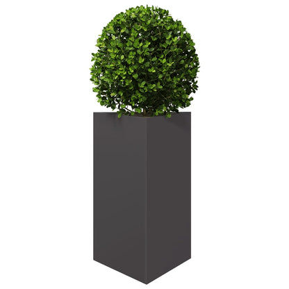 Garden Planters 2 pcs Black Triangular 50x43x75 cm Steel