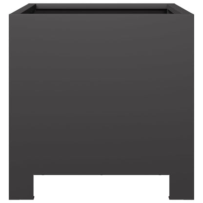 Garden Planters 2 pcs Black 30x30x30 cm Steel
