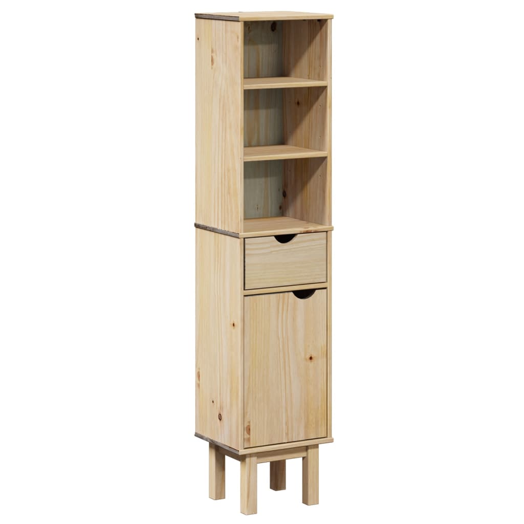 Bathroom Cabinet OTTA 35x30x159 cm Solid Wood Pine