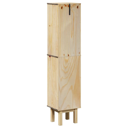 Bathroom Cabinet OTTA 35x30x159 cm Solid Wood Pine