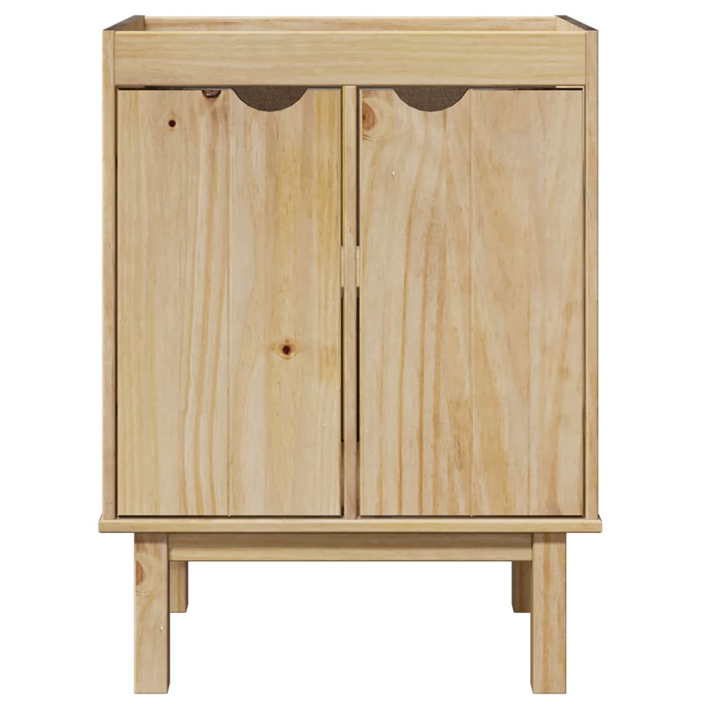 Bathroom Sink Cabinet OTTA 59x40x80 cm Solid Wood Pine