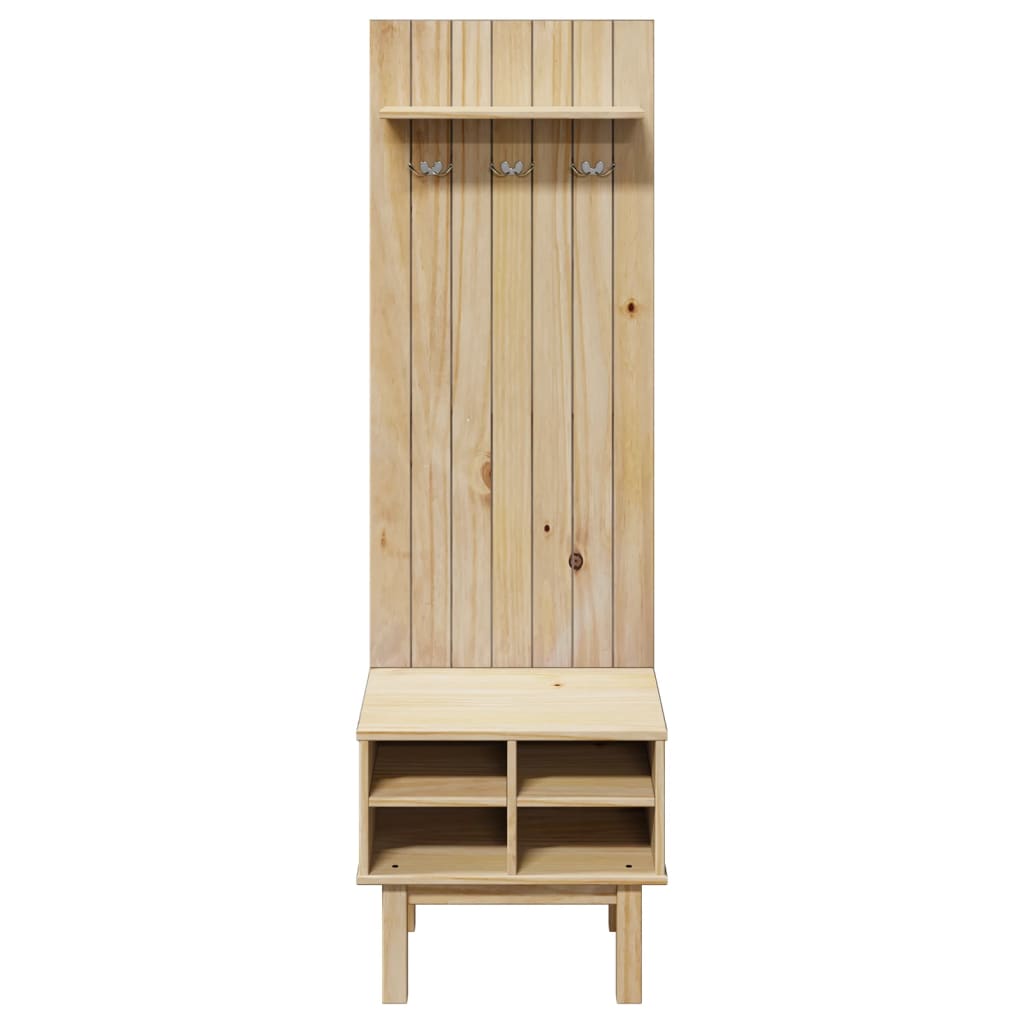 Hall Unit OTTA 50x40x160 cm Solid Wood Pine