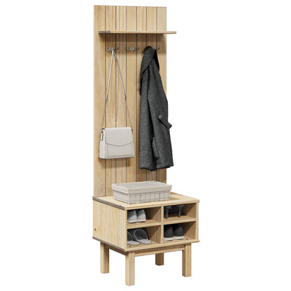 Hall Unit OTTA 50x40x160 cm Solid Wood Pine