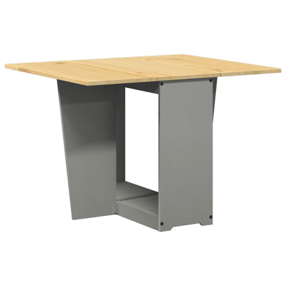 Butterfly Dining Table Foldable Corona Grey Solid Wood Pine